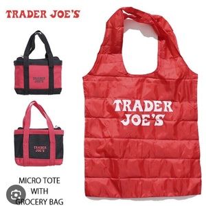 Trader Joe micro tote bag